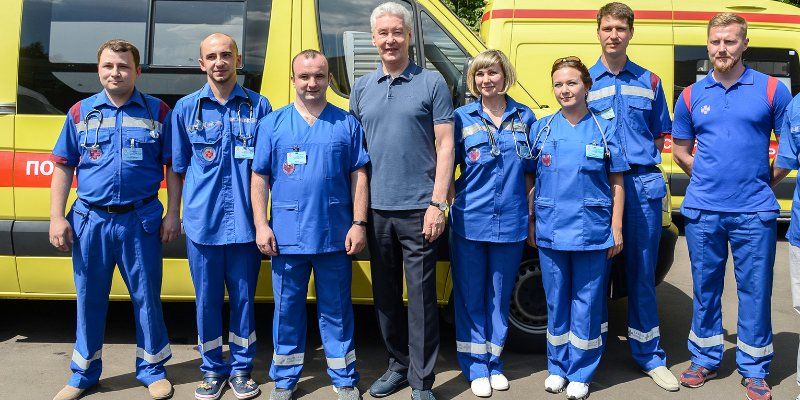 Сергей Собянин осмотрел новую подстанцию скорой помощи в Троицке