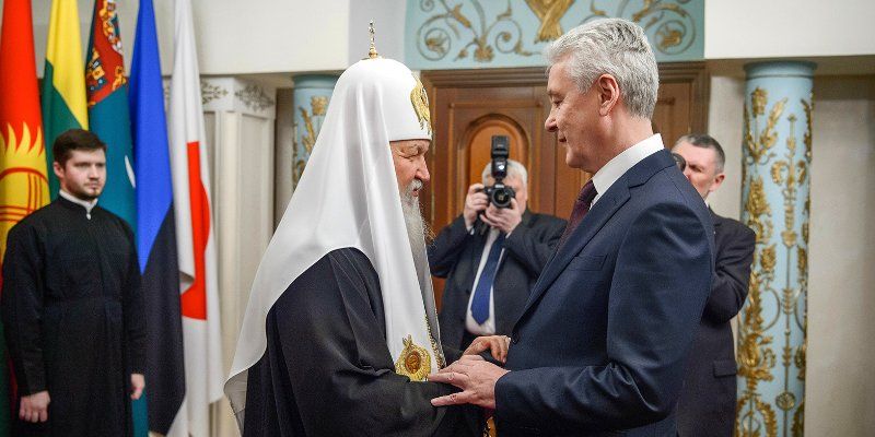 Сергей Собянин поздравил Патриарха Кирилла с годовщиной интронизации