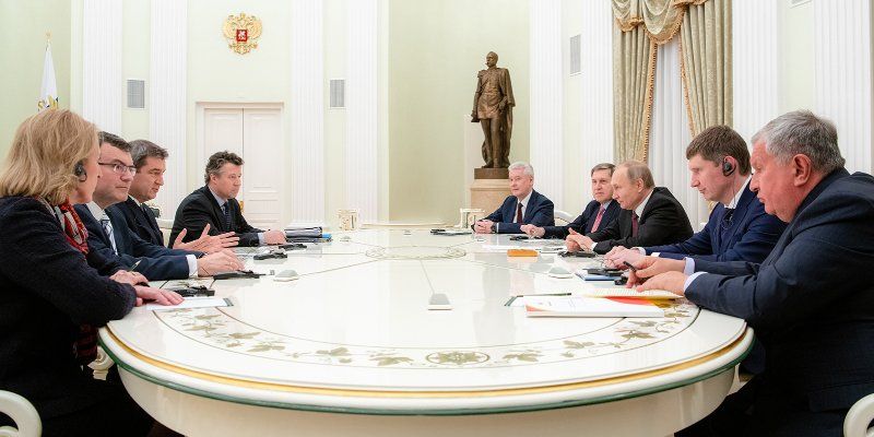 В Кремле прошла встреча с Премьер-министром Баварии Маркусом Зёдером