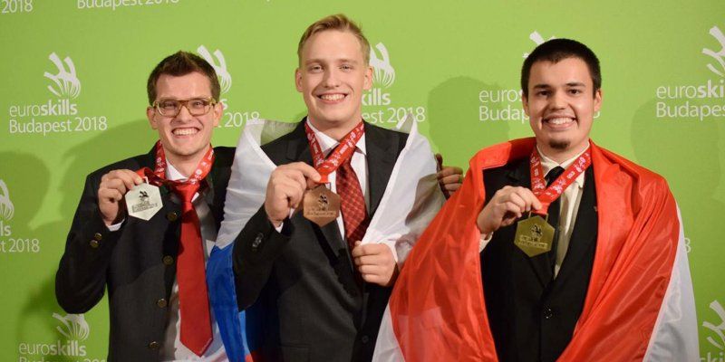 Москвичи в составе сборной России завоевали семь медалей на EuroSkills Budapest 2018