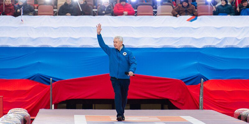 Сергей Собянин посетил мероприятие в «Лужниках», посвященное годовщине воссоединения Крыма с Россией