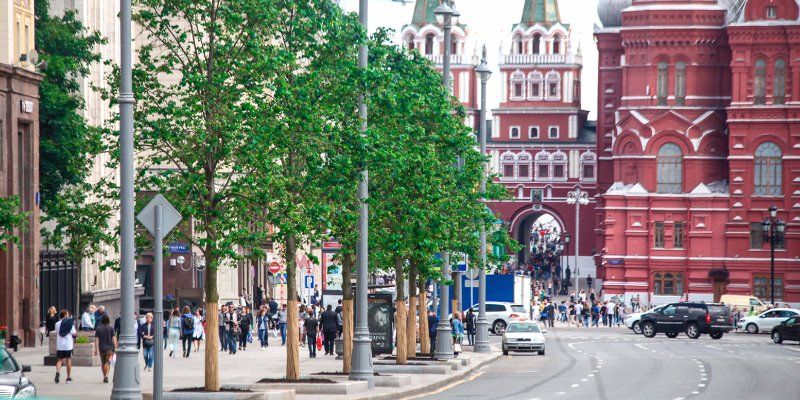 Расширение тротуаров не влияет на пропускную способность столичных дорог