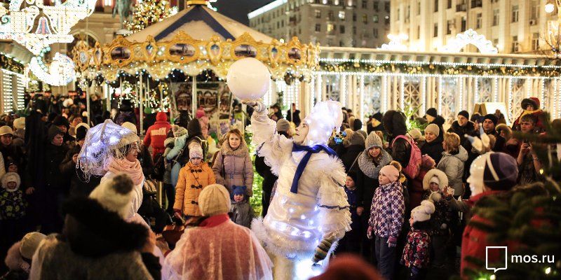 В праздновании Нового года и Рождества приняли участие более 11 миллионов москвичей и гостей столицы